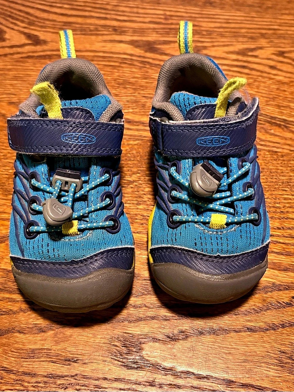 KEEN Chandler CNX Toddler Hiking Boots Blue & Yellow Little Kid 8